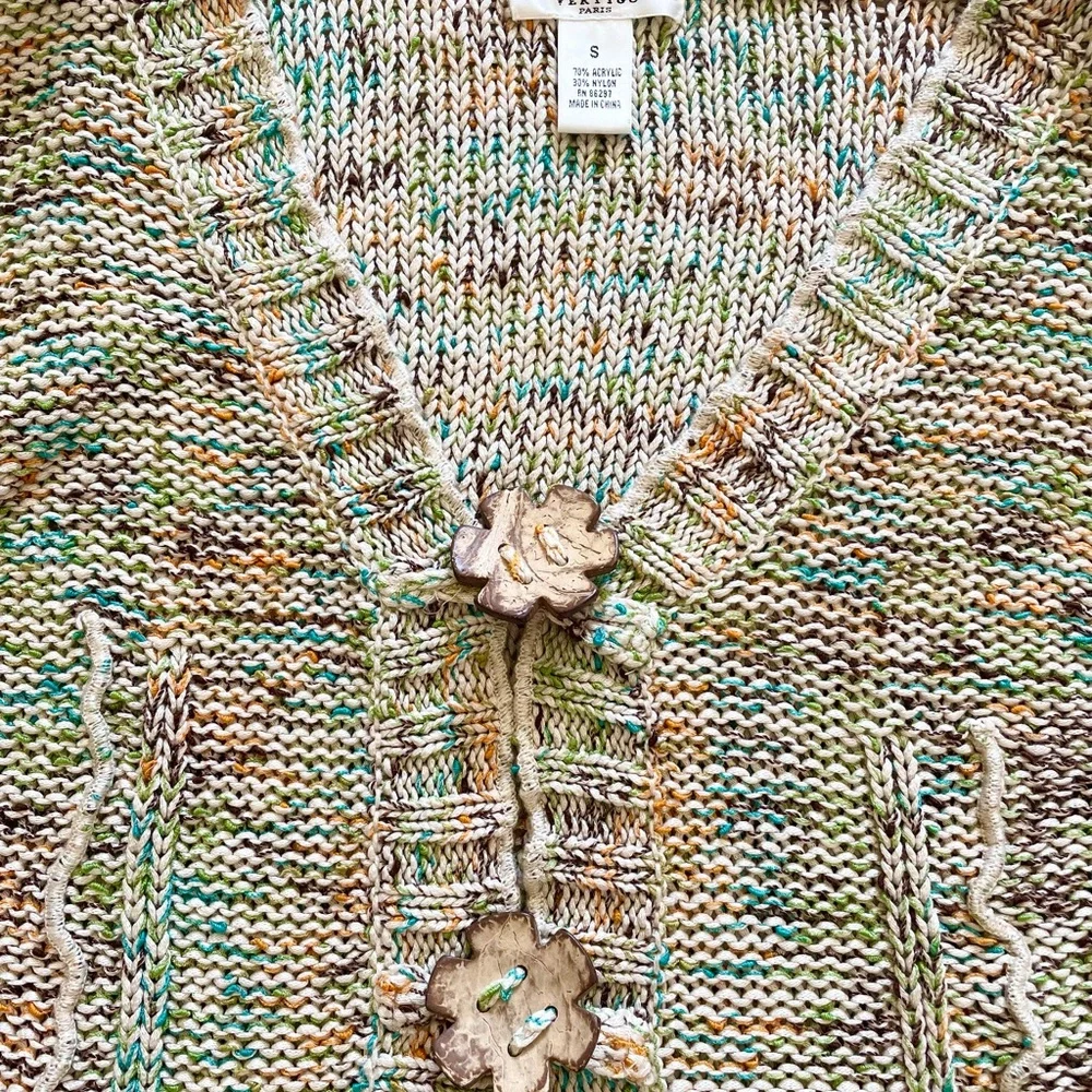 Vertigo Paris Multicolor Knit Cardigan sweater S
